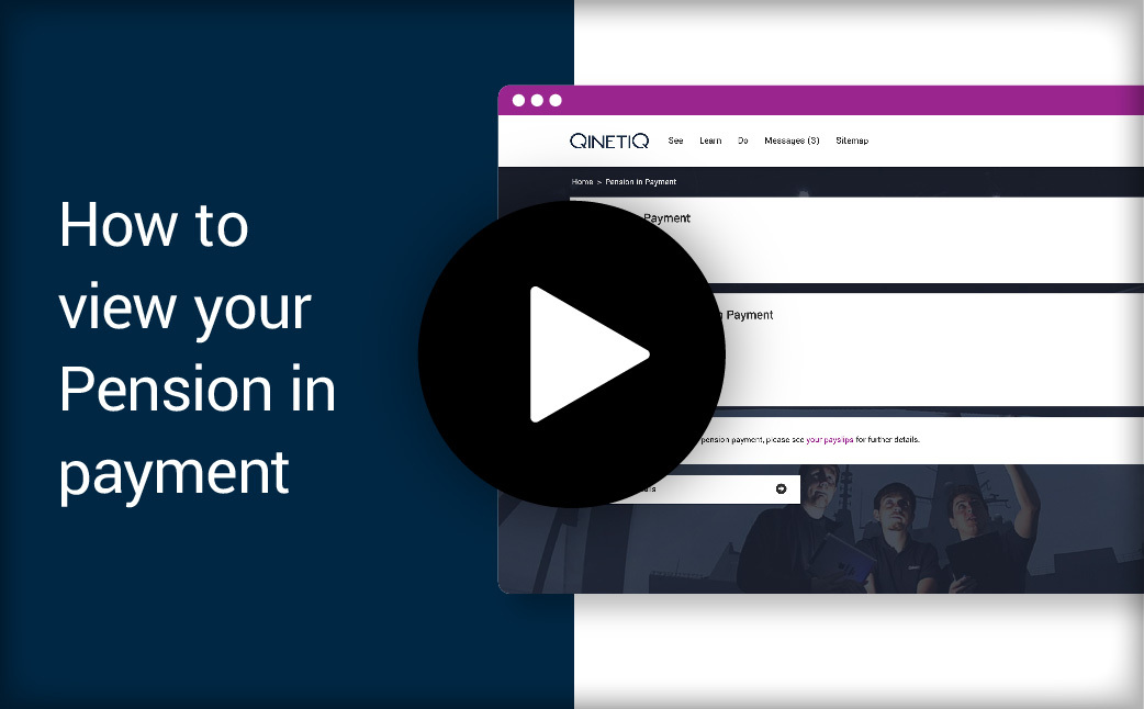 How to view your pension in payment